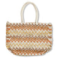 Strandtasche Beige-brown-gold