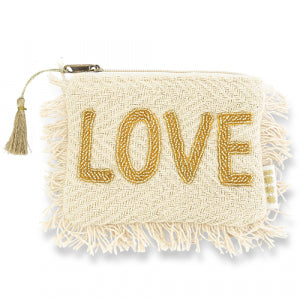 Etui "Love" Beige-gold