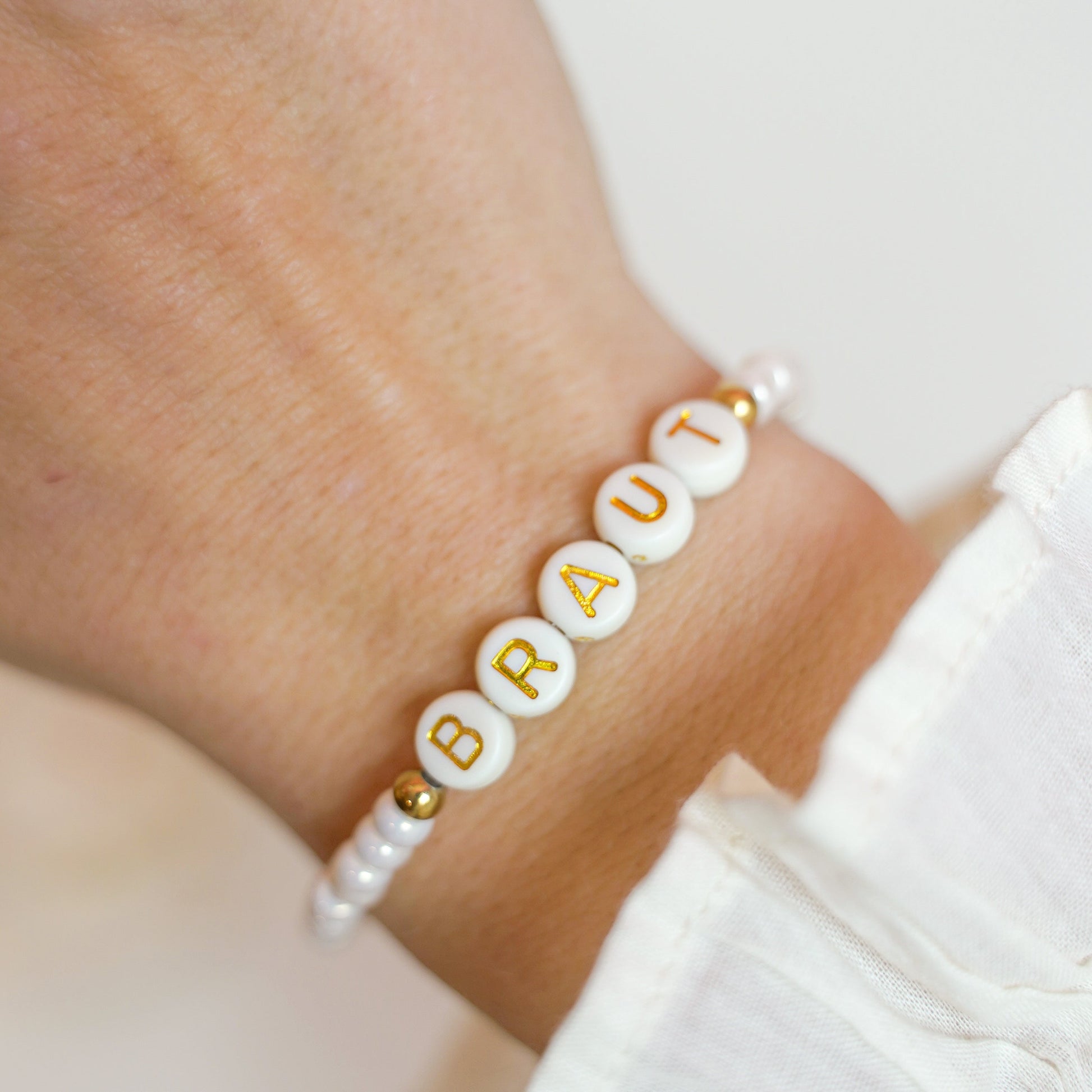 Braut Armband getragen