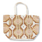 Strandtasche Beige-brown-gold